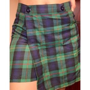Plaid Hunter Green School Uniform